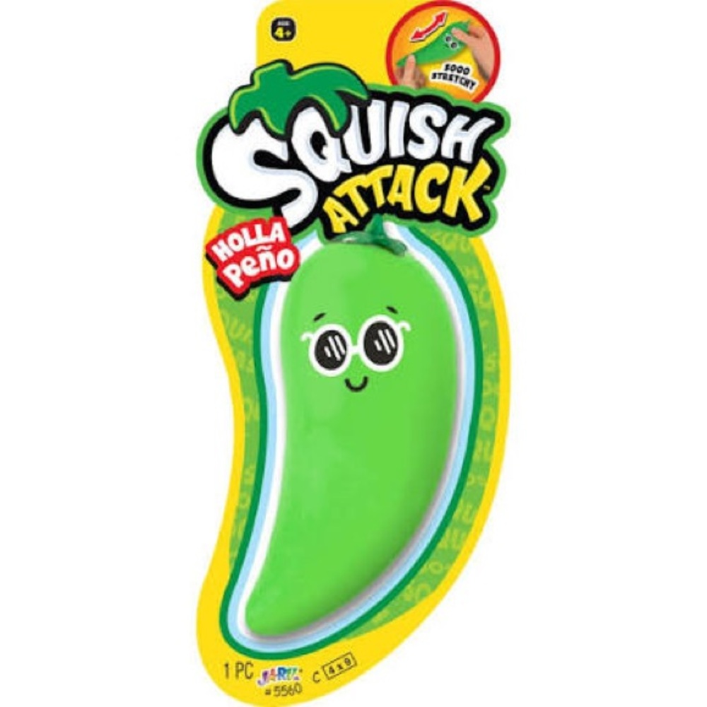 Jaru Squish Attack Stretchy “Holla Peno” Jalepeno Squishy Sensory Toy BRAND NEW